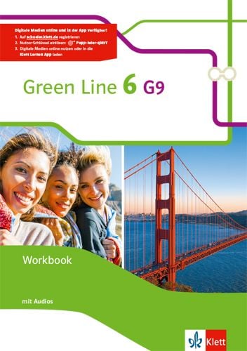 Produktbild: Green Line 6 G9. Workbook mit Audios Klasse 10