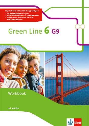 Produktbild: Green Line 6 G9. Workbook mit Audios Klasse 10