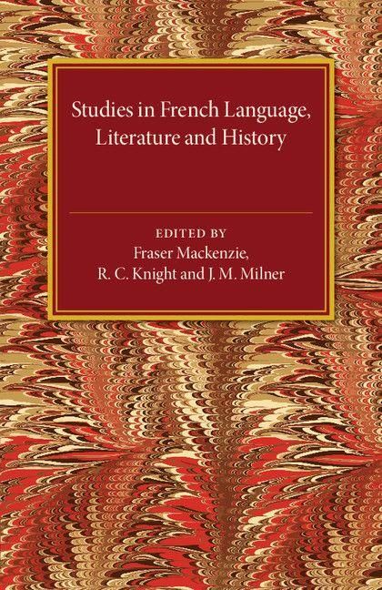 Produktbild: Studies in French Language Literature and History