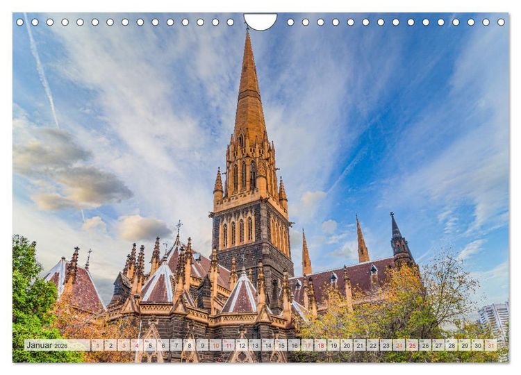 Produktbild: Melbourne Impressionen (Wandkalender 2026 DIN A4 quer), CALVENDO Monatskalender
