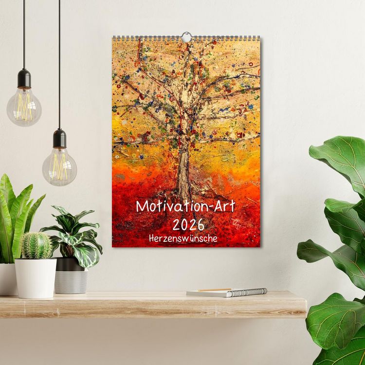 Produktbild: Motivation-Art 2026 (Wandkalender 2026 DIN A3 hoch), CALVENDO Monatskalender