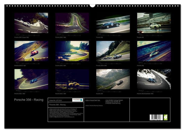 Produktbild: Porsche 356 - Racing (Wandkalender 2026 DIN A2 quer), CALVENDO Monatskalender