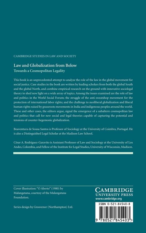Produktbild: Law and Globalization from Below
