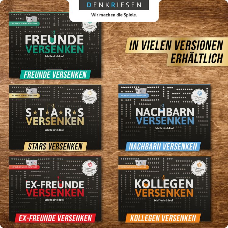Produktbild: DENKRIESEN - STARS VERSENKEN Schiffe sind doof - Schiffe versenken neu aufgelegt
