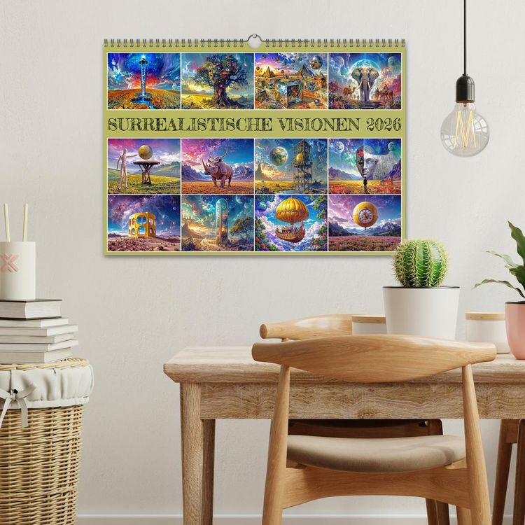 Produktbild: Surrealistische Visionen (Wandkalender 2026 DIN A3 quer), CALVENDO Monatskalender