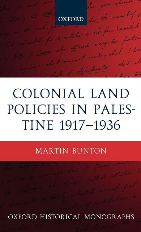 Produktbild: Colonial Land Policies in Palestine 1917-1936