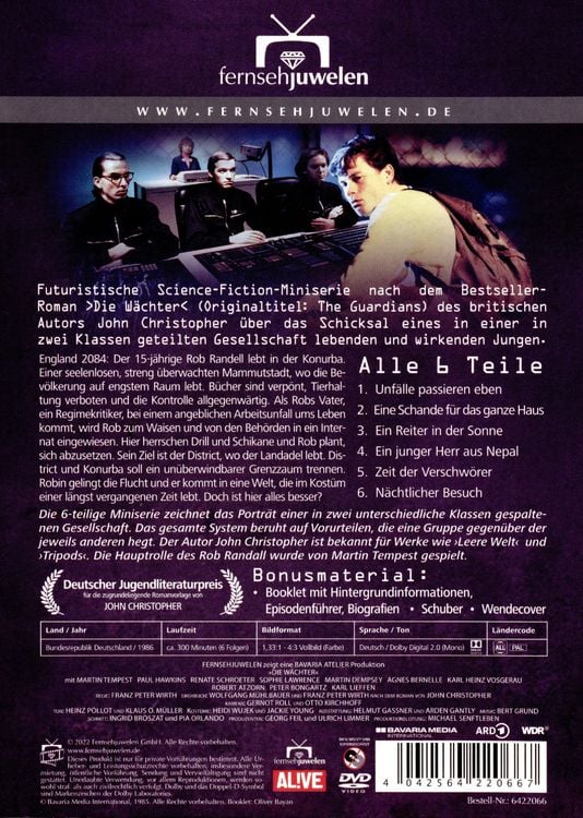 Produktbild: Die W&auml;chter - Die komplette Sci-Fi-Miniserie in 6 Teilen (Fernsehjuwelen) [2 DVDs]