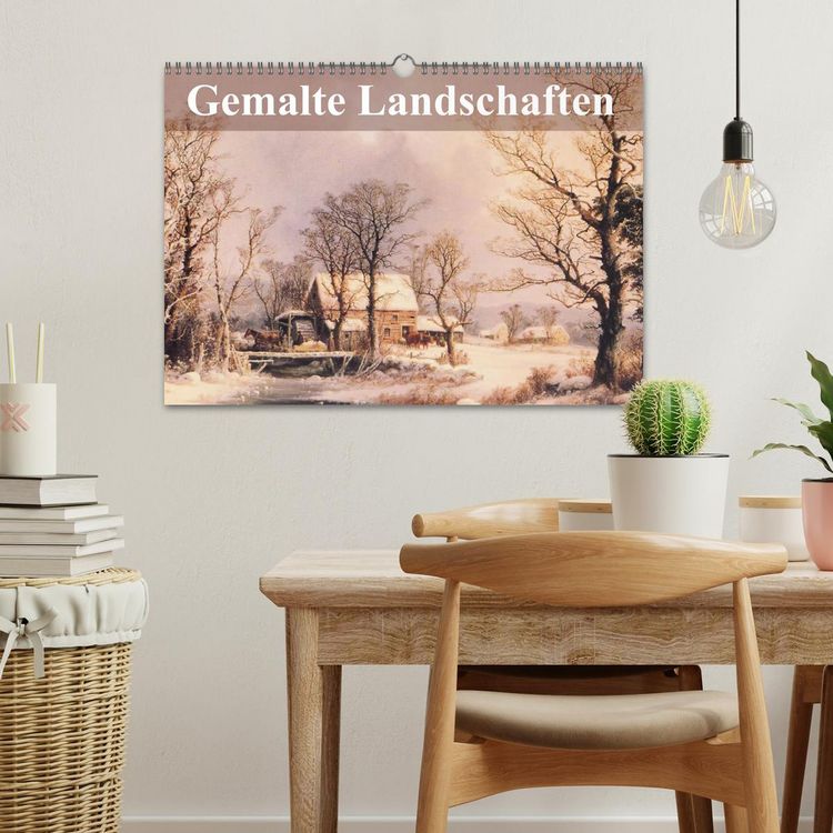 Produktbild: Gemalte Landschaften (Wandkalender 2026 DIN A3 quer), CALVENDO Monatskalender