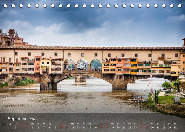 Produktbild: Florenz city view (Tischkalender 2022 DIN A5 quer)