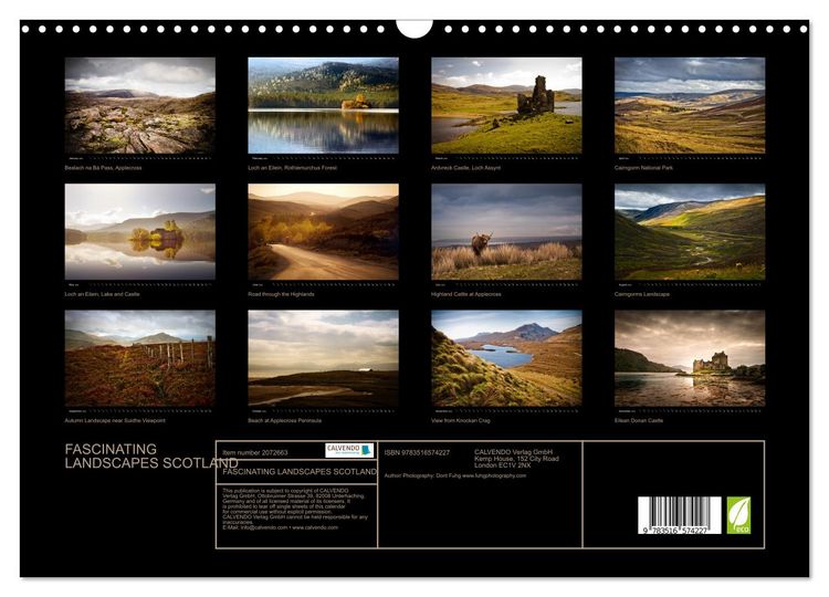 Produktbild: FASCINATING LANDSCAPES SCOTLAND (Wall Calendar 2026 DIN A3 landscape), CALVENDO 12 Month Wall Calendar