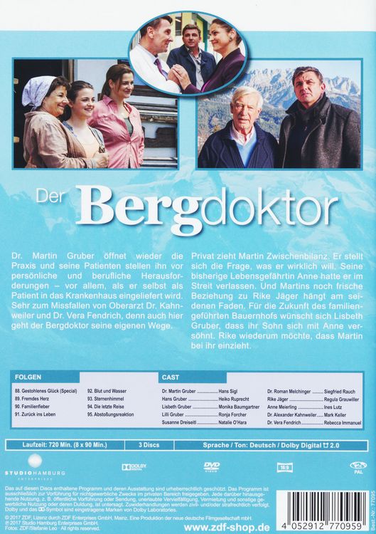 Produktbild: Der Bergdoktor - Staffel 10 [3 DVDs]