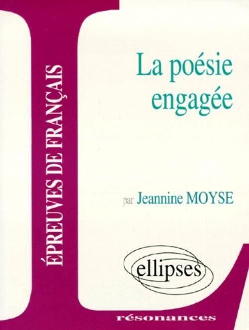 Produktbild: La po&eacute;sie engag&eacute;e