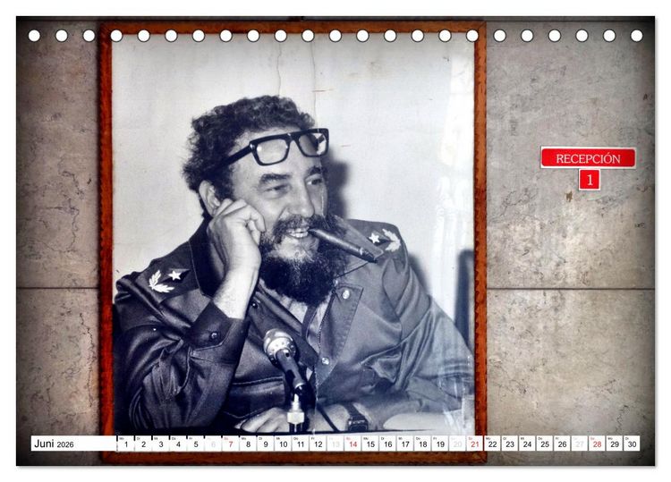 Produktbild: VIVA FIDEL 2026 (Tischkalender 2026 DIN A5 quer), CALVENDO Monatskalender