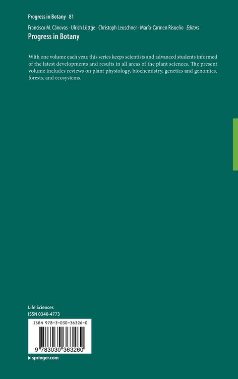 Produktbild: Progress in Botany Vol. 81