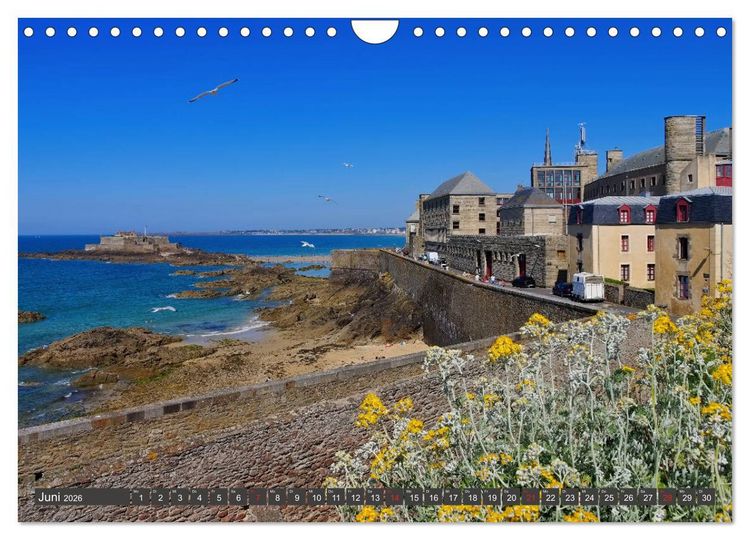 Produktbild: Saint Malo - Stadt der Korsaren (Wandkalender 2026 DIN A4 quer), CALVENDO Monatskalender