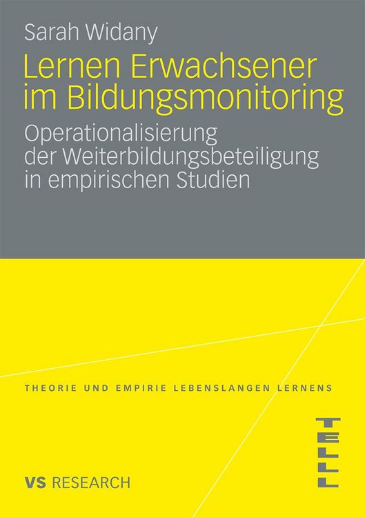 Produktbild: Lernen Erwachsener im Bildungsmonitoring