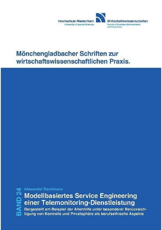 Produktbild: Modellbasiertes Service Engineering einer Telemonitoring-Diensteistung