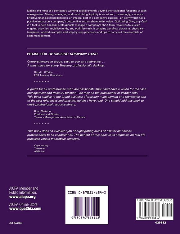 Produktbild: Optimizing Company Cash