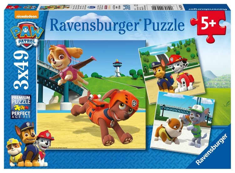 Bild vom Artikel Puzzle Ravensburger Team auf 4 Pfoten 3 X 49 Teile vom Autor 