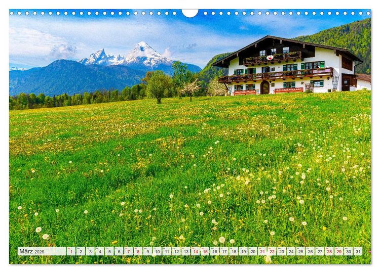 Produktbild: Urlaub im Berchtesgadener Land (Wandkalender 2026 DIN A3 quer), CALVENDO Monatskalender