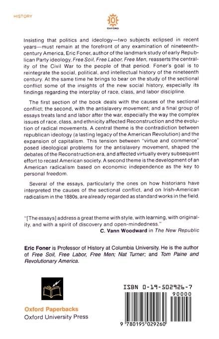 Produktbild: Politics and Ideology in the Age of the Civil War