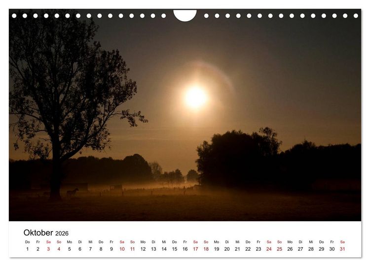 Produktbild: Stimmungsvoller Niederrhein (Wandkalender 2026 DIN A4 quer), CALVENDO Monatskalender