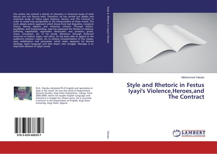 Produktbild: Style and Rhetoric in Festus Iyayi's Violence,Heroes,and The Contract