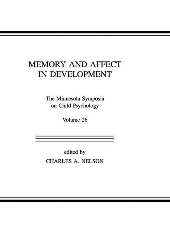 Produktbild: Memory and Affect in Development