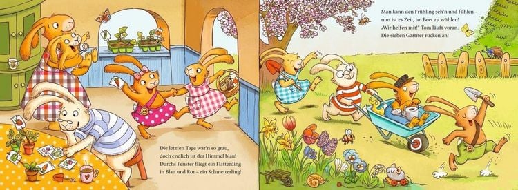 Produktbild: Wenn sieben kleine Gartenhasen zu K&auml;fern und Radieschen rasen