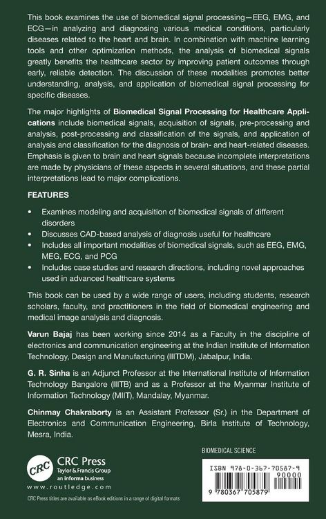 Produktbild: Biomedical Signal Processing for Healthcare Applications