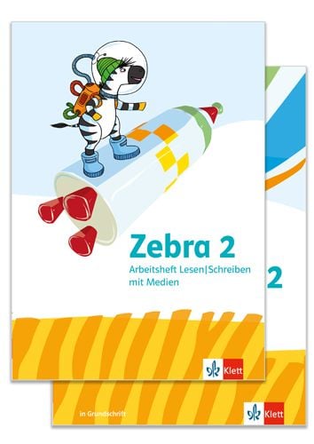 Produktbild: Zebra 2. Paket: Arbeitsheft Sprache in Grundschrift und Arbeitsheft Lesen/Schreiben Klasse 2
