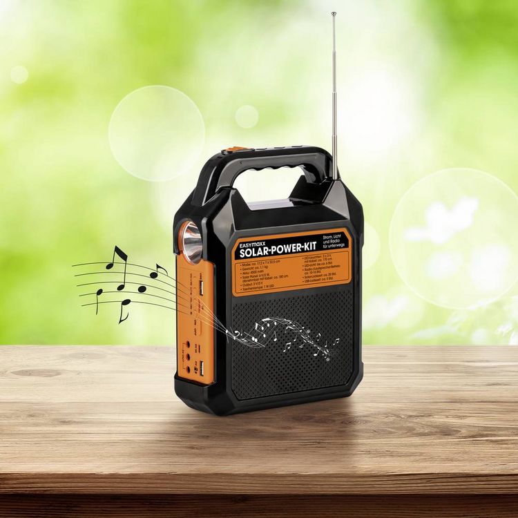 Produktbild: Easymaxx Security Solar-Generator EP-0188 9470 Solar-Powerbank 18W 4500 mAh