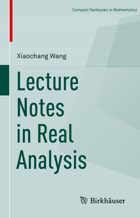 Produktbild: Lecture Notes in Real Analysis