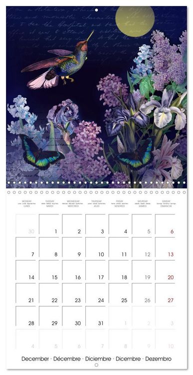 Produktbild: Lovely hummingbirds (Wall Calendar 2026 12 &times; 12 Inch) CALVENDO 12 Month Wall Calendar