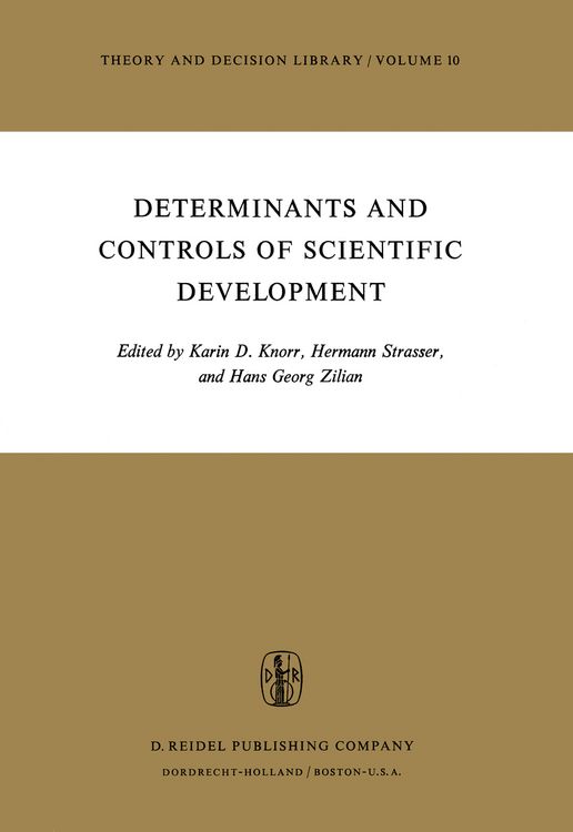 Produktbild: Determinants and Controls of Scientific Development