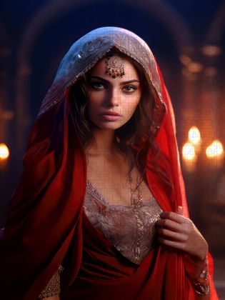 Produktbild: CALVENDO Puzzle Arabische Prinzessin | 1000 Teile Lege-Gr&ouml;&szlig;e 64x48cm Foto-Puzzle f&uuml;r gl&uuml;ckliche Stunden