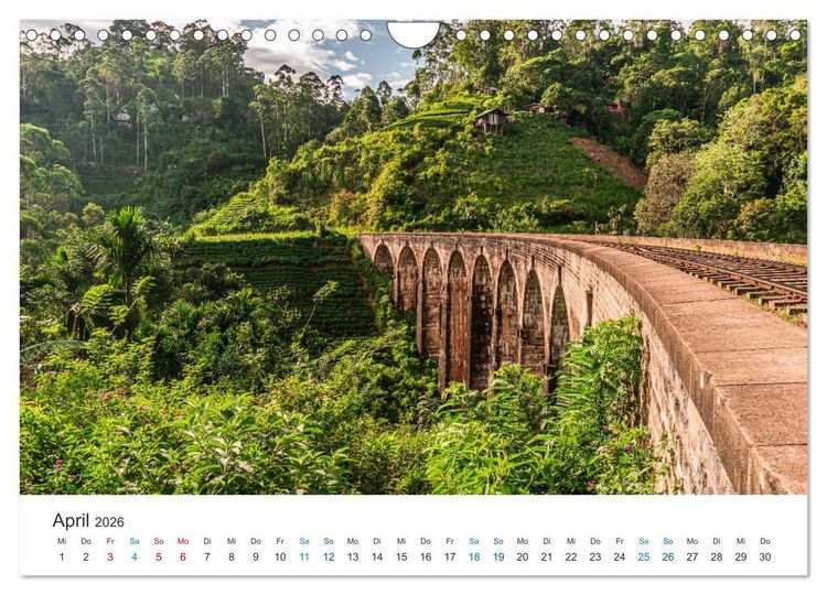 Produktbild: Traumziel Sri Lanka (Wandkalender 2026 DIN A4 quer), CALVENDO Monatskalender