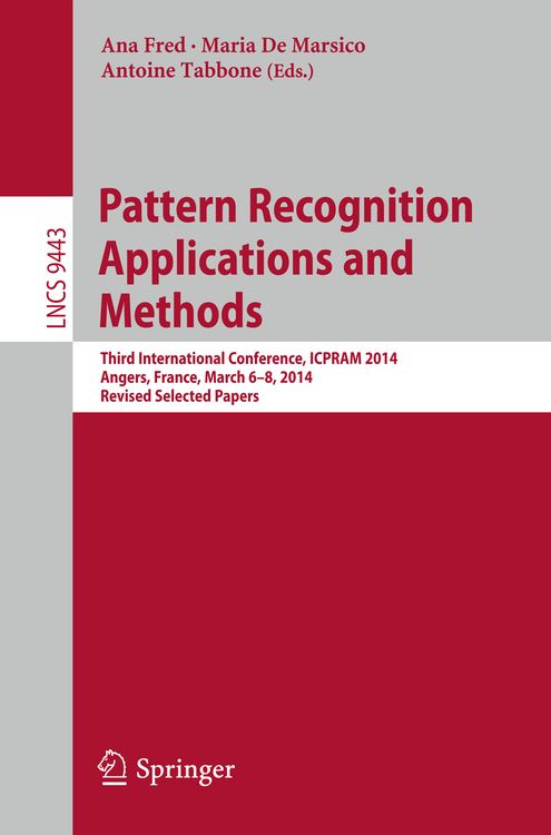 Produktbild: Pattern Recognition Applications and Methods