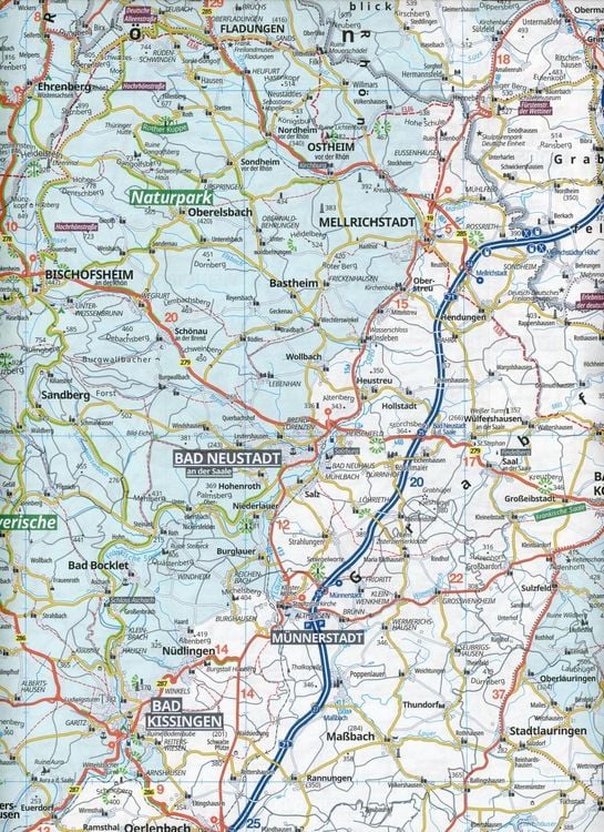 Produktbild: ADAC Regionalkarte Blatt 12 Nürnberg, Würzburg, Fulda, Heilbronn 1:150 000