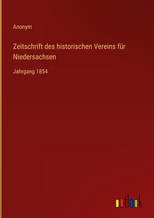 Produktbild: Zeitschrift des historischen Vereins f&uuml;r Niedersachsen
