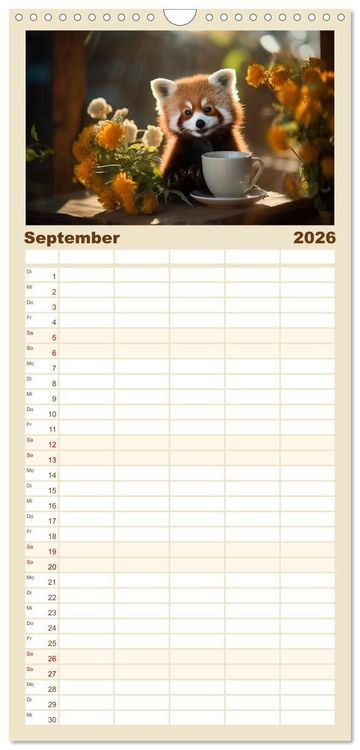 Produktbild: Familienplaner 2026 - Heute ist mein Tag mit 5 Spalten (Wandkalender, 21 x 45 cm) CALVENDO
