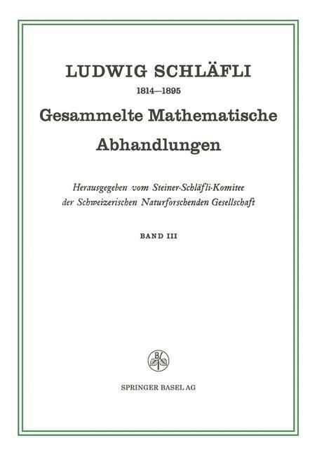 Produktbild: Gesammelte Mathematische Abhandlungen