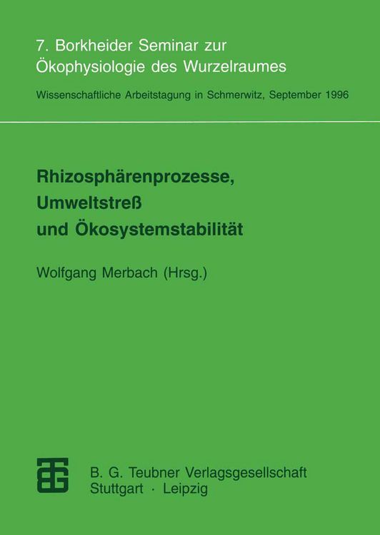 Produktbild: Rhizosph&auml;renprozesse, Umweltstre&szlig; und &Ouml;kosystemstabilit&auml;t