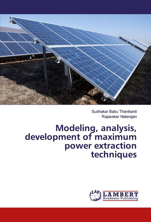 Produktbild: Modeling, analysis, development of maximum power extraction techniques