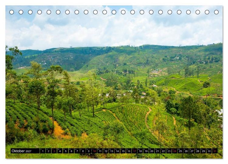 Produktbild: Sri Lanka (Tischkalender 2027 DIN A5 quer), CALVENDO Monatskalender