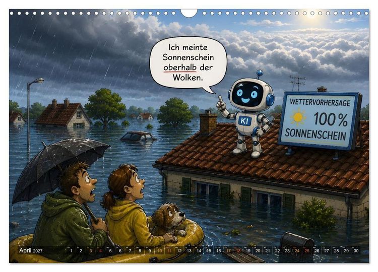 Produktbild: L&uuml;genbeutel und Schummellottchen - 12 Monate voller Ausreden, Tricks und kreativer Wahrheiten (Wandkalender 2027 DIN A3 quer), CALVENDO Monatskalender