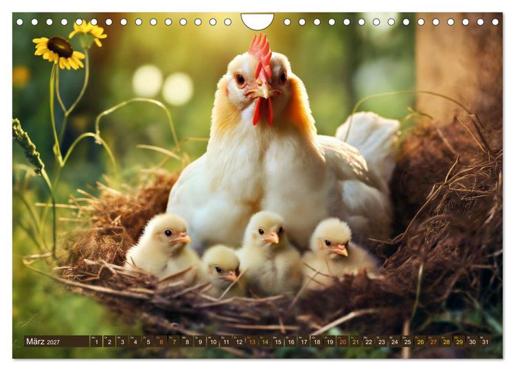 Produktbild: Tierkinder der L&uuml;fte - Vogelwelt (Wandkalender 2027 DIN A4 quer), CALVENDO Monatskalender