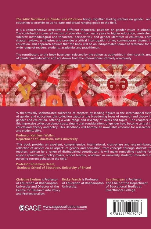 Produktbild: The SAGE Handbook of Gender and Education