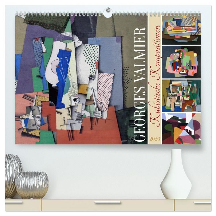 Produktbild: Kubistische Kompositionen (hochwertiger Premium Wandkalender 2026 DIN A2 quer), Kunstdruck in Hochglanz