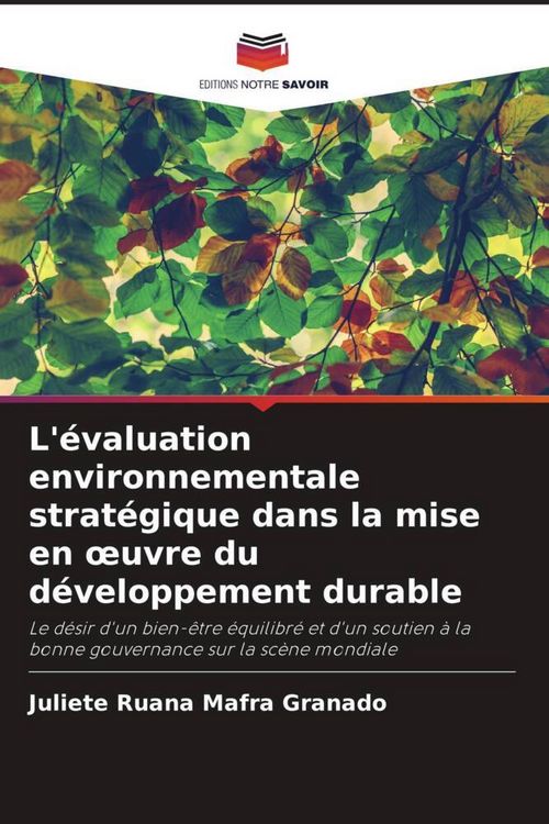 Produktbild: L'&eacute;valuation environnementale strat&eacute;gique dans la mise en &iquest;uvre du d&eacute;veloppement durable